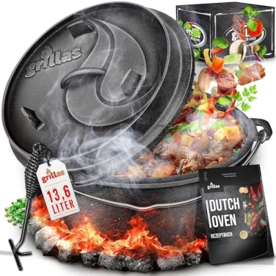 Afbeelding van Grillas Dutch Oven, 13.6L, BBQ pan, gietijzer