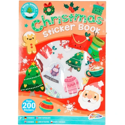 Afbeelding van Kerst Stickerboek A4, 8 Vellen, kerstmis, knutselen, kinderen, diy