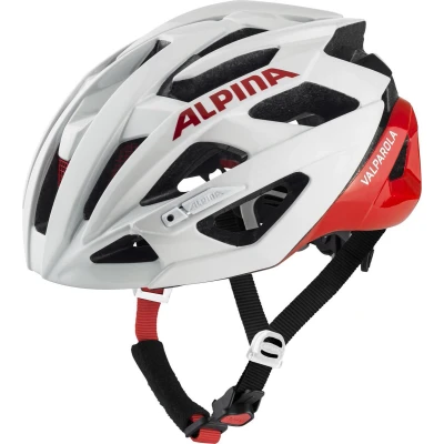 Afbeelding van Alpina Helm Valparola white red 51 56cm