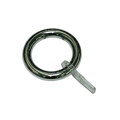 Afbeelding van Gardinia Ringen met klaphaak, kunststof, verchroomd, ABS, 8 mm