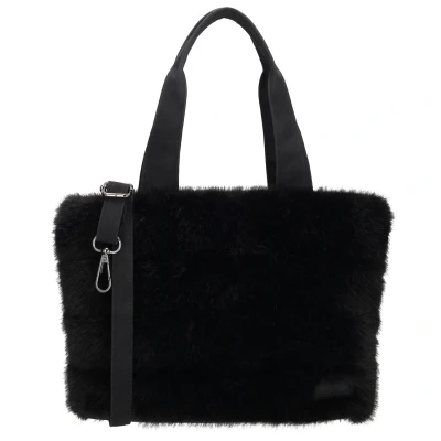 Afbeelding van Zebra Trends Emma Handtas Shopper Schoudertas Crossbody Bont Fur Zwart