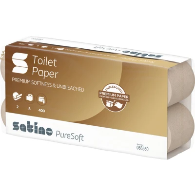 Afbeelding van Toiletpapier Satino PureSoft MT1 2 laags 400vel naturel 066550