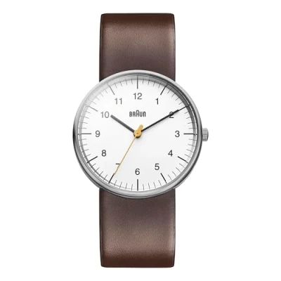 Afbeelding van Braun classic gent BN0021WHBRG Man Quartz horloge