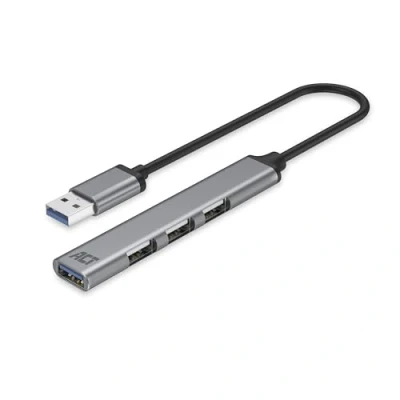Afbeelding van ACT AC6325 USB A hub 4 poorten 3x 2.0 1x 3.0 5000 Mbit/s