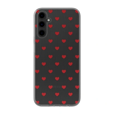 Afbeelding van imoshion hoesje Geschikt voor Samsung Galaxy A14 (4G) / (5G) Siliconen Design Meerkleurig Red Hearts