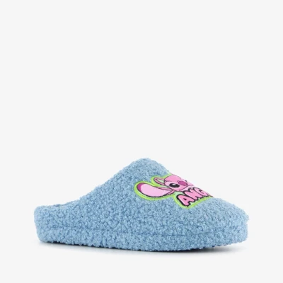 Afbeelding van Lilo &amp; Stitch kinder sloffen met Angel blauw Maat 34 Pantoffels