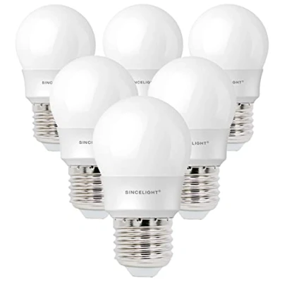 Afbeelding van E27 LED lamp, A45/G45 vorm met melkachtige diffuser, 5 watt, neutraal wit 4000K &amp; RA≈92 hoge kleurweergave 500 lumen≈50 W equivalent, niet dimbaar, kleine Edison SES schroef, 6