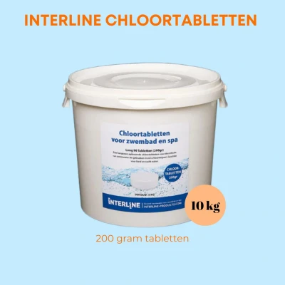 Afbeelding van Interline Chloortabletten Long90 200Gram/10Kg