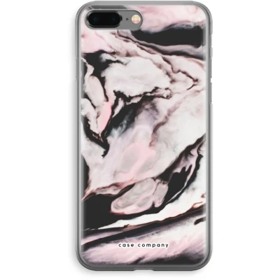 Afbeelding van Case Company® hoesje geschikt voor iPhone 8 Plus Roze stroom Soft Cover Telefoonhoesje Bescherming aan alle Kanten en Schermrand