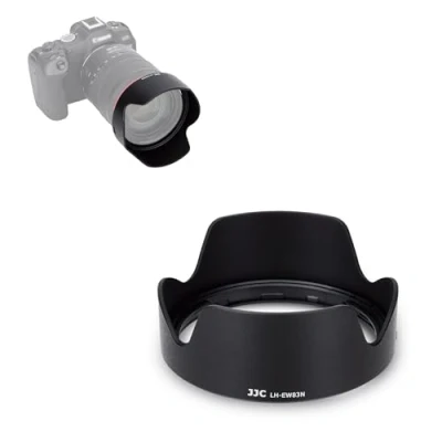 Afbeelding van JJC Bajonetzonneklep compatibel met Canon RF 24 105 mm f4L IS USM lens, omkeerbare zonneklep vervangt EW 83N