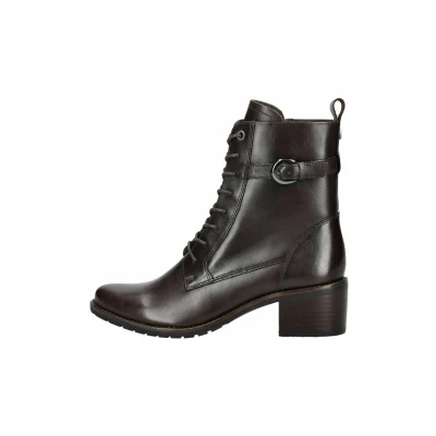 Afbeelding van Caprice Veterboots, Dames, Maat: 37, Dk brown nappa Schoenen