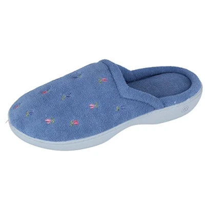 Afbeelding van Isotoner Classic Terry Clog Slipper voor dames, Periwinkle