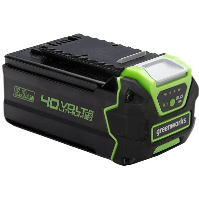 Afbeelding van Greenworks Accu 40V 5 Ah Gen 2 Groen/Zwart Lithium Ion Laadindicator met LED verlichting 1,85 kg Oplaadtijd: 70 140 minuten