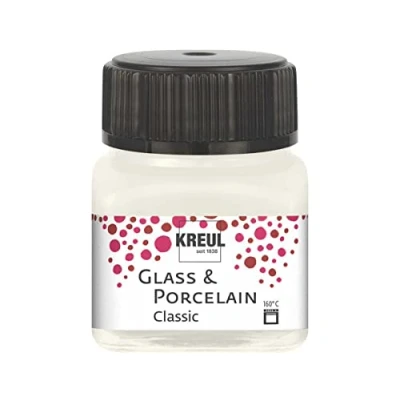 Afbeelding van Glasverf Porseleinverf Ivoor Classic Glazuur look Kreul 20 ml