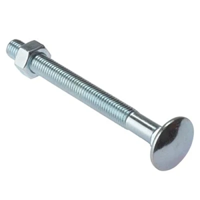 Afbeelding van Merriway BH04897 slotbouten met moeren, M10 x 100 mm, verzinkt, 10 stuks