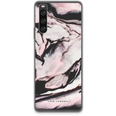 Afbeelding van Case Company® hoesje geschikt voor Sony Xperia 10 IV Roze stroom Soft Cover Telefoonhoesje Bescherming aan alle Kanten en Schermrand