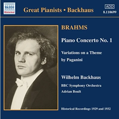Afbeelding van BBC Symphony Orchestra, Wilhelm Backhaus Brahms: Piano Concerto No.1/Variations On (CD)