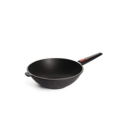 Afbeelding van Woll Nowo IL 11030 Wok/pan van titanium met afneembare handgreep, geschikt voor inductie, diameter 30 cm, diepte 10 cm
