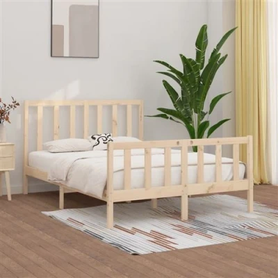 Afbeelding van vidaXL Bedframe massief hout 120x200 cm