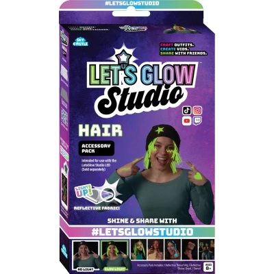 Afbeelding van Let&#039;s Glow Studio Haren Accessoire Set DIY Influencer Video Creator Kit Voor Tiktok, Instagram en YouTube creatie