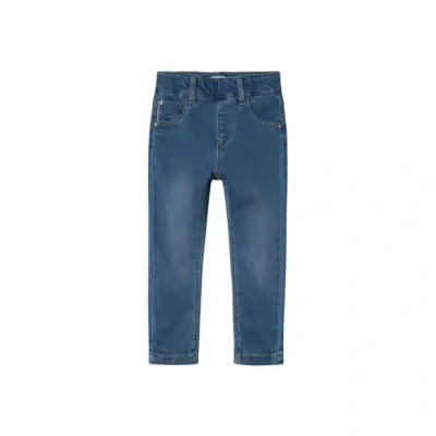 Afbeelding van Name it mini Nmfsalli DNM 5357 To Noos Slim Legging, Medium Blue, 110, blauwe denim