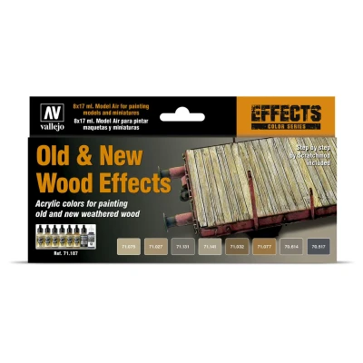 Afbeelding van Model Air Old &amp; New Wood Effects 8 kleuren 17ml 71187