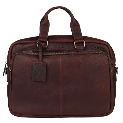 Afbeelding van Burkely Antique Avery Workbag 15.6&quot; dark brown