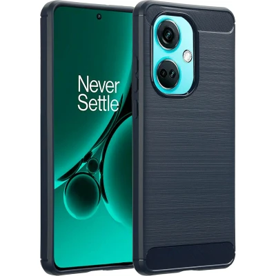 Afbeelding van imoshion Hoesje Geschikt voor OnePlus Nord CE 3 Lite / Siliconen Brushed Backcover Donkerblauw