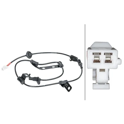 Afbeelding van HELLA 6PU 012 679 721 ABS sensor Achteras rechts Met houder Actieve 2 990 12 KIA: Sportage III