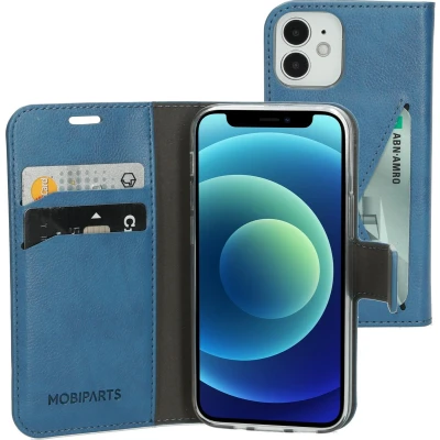 Afbeelding van Mobiparts Classic Wallet Case Apple iPhone 12 Mini Steel Blue