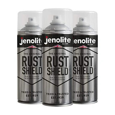 Afbeelding van JENOLITE 3 x 400 ml spuitbus transparante lak, roestvrij, corrosiebestendig, ideaal voor auto&#039;s, motorfietsen, ornamenten, blank metaal en