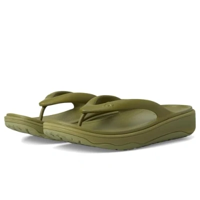 Afbeelding van Fitflop Relieff Recovery Toepost Teenslippers, Dames, Maat: 42, Green Polyester