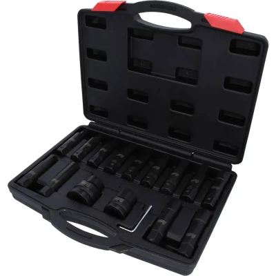 Afbeelding van KS TOOLS 450.0420 Doppenset Chroom Molybdeenstaal 3/4, 1duim Vierkant