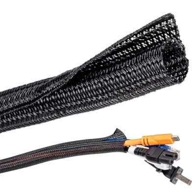 Afbeelding van Kabelgoot, zwart, 12 20 mm, 3 m, zelfsluitende kabelmanagementorganizer voor tv, computer, autokabel, thuis, kantoor, kabelbescherming honden, katten