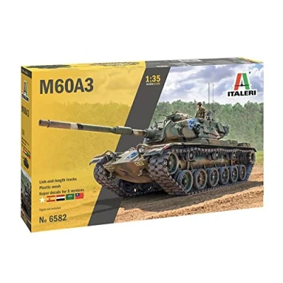 Afbeelding van 1:35 Italeri 6582 M60A3 Tank US Plastic Modelbouwpakket