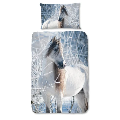 Afbeelding van Good Morning, Beddengoed, Wit paard (Beddengoed set, 220 cm)