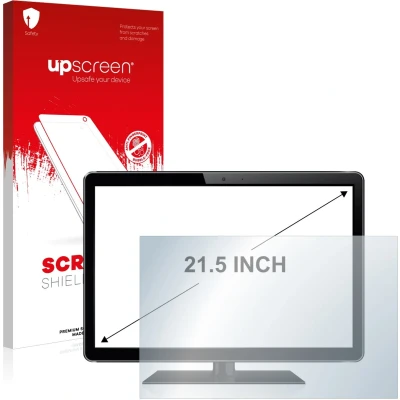 Afbeelding van upscreen Screenprotector voor Alles in één PC&#039;s mit 21.5 inch Schermen [477 mm x 268 mm, 16:9] Folie Beschermfolie transparant