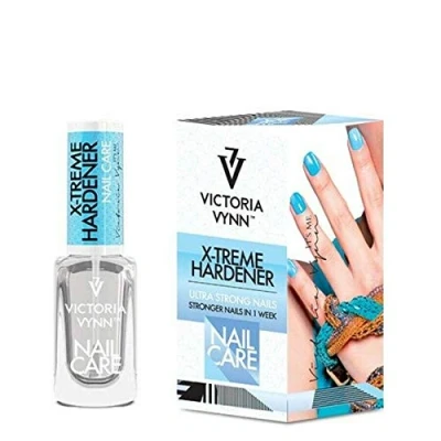 Afbeelding van VICTORIA VYNN Extreme hardener glanzende topcoat hoogglans gellak gelpolish gel buildergel glittertop lak gelnagels nagels manicure nagelverzorging verzorging megabase bond nailwipe Caramdia