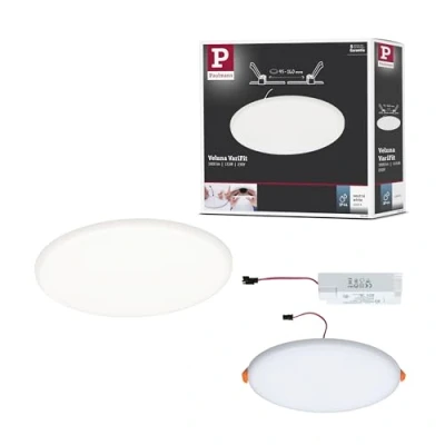 Afbeelding van Paulmann 92392 EB Panel Veluna VariFit LED inbouwlamp 17.50 W Satijn