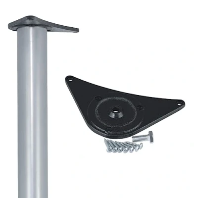 Afbeelding van Gedotec Tafelpoten, mat metaal, diameter 60 mm, extreem stabiel, in hoogte verstelbaar, 710 mm + 30 inclusief bevestigingsmateriaal, bureaupoten, tafelpoten