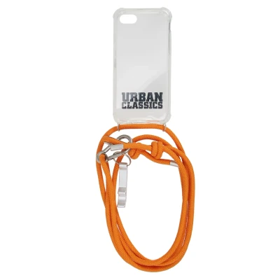 Afbeelding van Urban Classics Phone Necklace WITH Additionals / I 6/7/8 Telefoonhoesje, Maat: One Size, Transparent/ orange