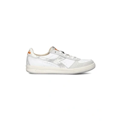 Afbeelding van Diadora Heritage B.elite Foro Used Italia Sneakers Leer Heren Gebroken wit Maat 40