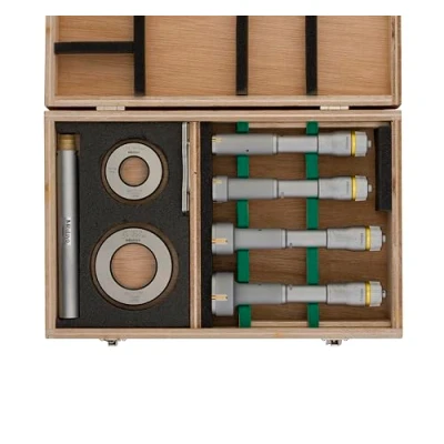 Afbeelding van MITUTOYO 368 913 binnenschroefmaatset met 3 punts meting 20 50mm 4 delig
