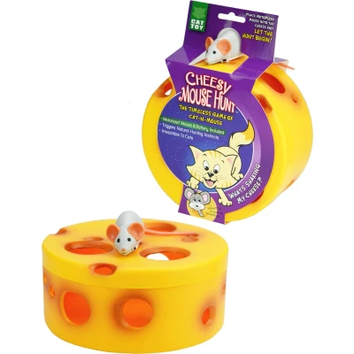 Afbeelding van VisionSmart Cheesy Mouse Hunt Cat Toy