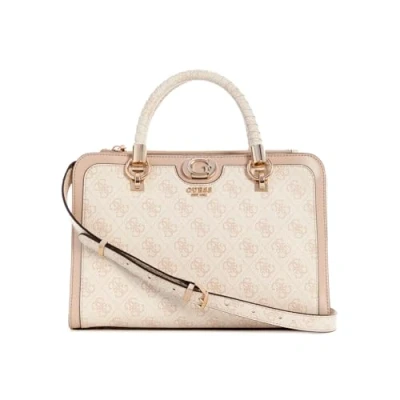 Afbeelding van Guess Orlina LOGO Satchel Handtas, Dames, Maat: One Size, Sand