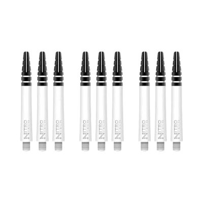 Afbeelding van RED DRAGON Nitrotech Wit Medium Dartschachten 3 sets per pakket (9 stengels in totaal)