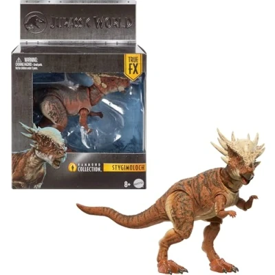 Image de Mattel JDJ10 Figurine dinosaure Jurassic World Hammond Collection Jouet à partir de 8 ans Stygimoloch, Yeux en verre et articulation 14 points