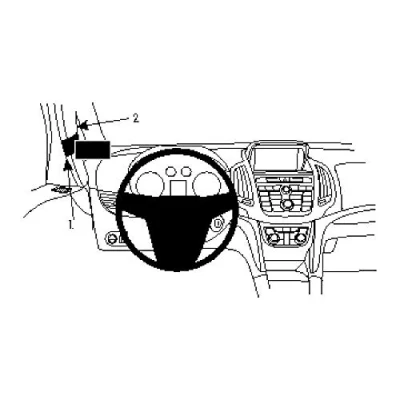 Afbeelding van Brodit 804735 ProClip voor de Opel Zafira 12 Left Mount