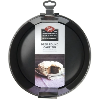 Afbeelding van Tala Performance Ronde en diepe taartvorm met een diameter van 25 cm afneembare bodem, professioneel koolstofstaal Eclipse antiaanbaklaag, voor feesttaarten