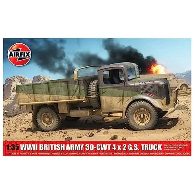 Afbeelding van 1:35 Airfix 1380 WWII British Army 30 Cwt 4x2 GS Truck Plastic Modelbouwpakket